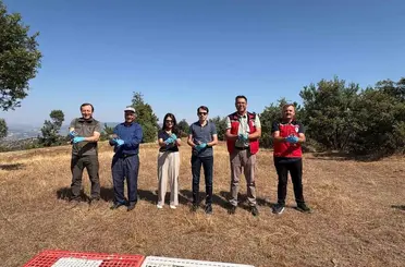 Manisa Gördes’te ekolojik denge için doğaya 500 keklik bırakıldı
