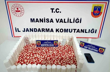 Manisa’da 6 bin 71 sentetik ecza ile yakalanan şüpheli tutuklandı 