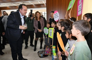 Manisa’da atık piller fidana dönüşüyor 