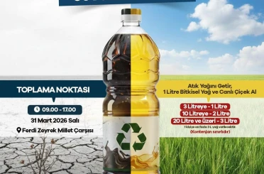 Manisa’da ‘atık yağını getir, suyunu kurtar’ kampanyası 