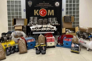 Manisa’da kaçak tütün operasyonu: 9 gözaltı 