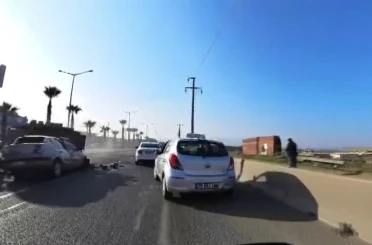 Manisa’da traktörle otomobil çarpıştı: 1 yaralı 