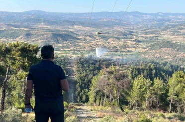 Manisa’da yangında 1.5 hektarlık kızılçam ormanı zarar gördü 