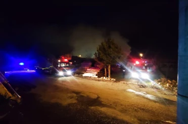 Marangoz atölyesinde yangın çıktı