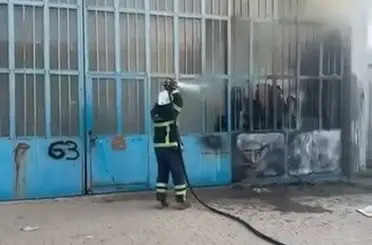 Marangozlar Sanayi Bölgesinde iş yerinde yangın
