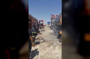 Mardin’de tanker yangını söndürüldü 