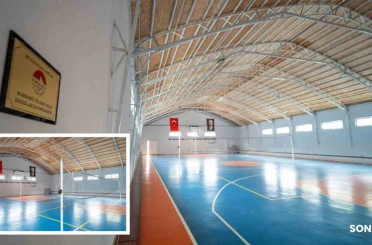 Marmaris Ortaokulu’nun spor salonu yenilendi 