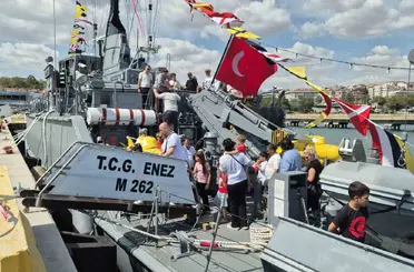 Mayın avlama gemisi Tekirdağ’da
