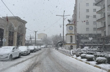 Mazıdağı’nda mart ayında kar yağışı etkili oldu 