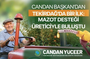 Mazot desteği üreticiyle buluştu 