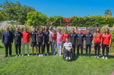Mehmet Sepil, Göztepeli milli sporcuları ağırladı
