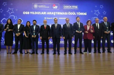 Mekap, OSB Yıldızları ödülüne layık görüldü 