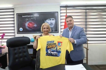 Menderes Başkanvekili Şen’e taksicilerden hayırlı olsun ziyareti 