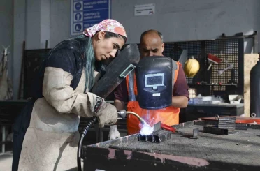 MERCEK’te çelik kaynak ustaları yetişiyor 