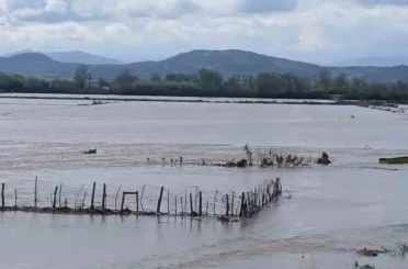 Meriç Nehri taştı, sular yollara ulaştı 