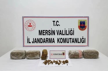 Mersin’de 6 kilo 300 gram kubar esrar ele geçirildi: 2 tutuklama