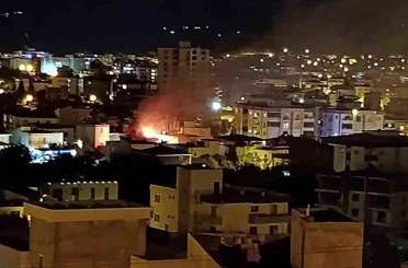 Mersin’de ev yangını 