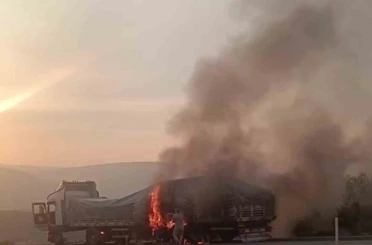 Mersin’de tırda çıkan yangın korkuttu