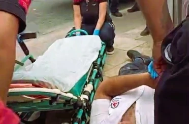 Mesaiye gelen otobüs şoförü yere yığıldı
