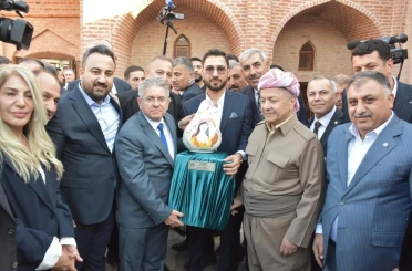 Mesut Barzani, Cizre'de tarihi mekanları gezdi