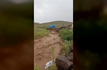 Meteoroloji uyarmıştı: Kağızman’da sel 