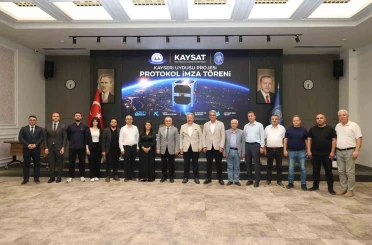 Meteoroloji uydusu KAY-SAT için Melikgazi Belediyesi’nde işbirliği protokolü 