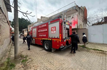 Metruk binada çıkan yangın, ekipleri harekete geçirdi 