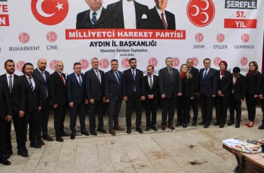 MHP Aydın’da yeni yönetim tanıtıldı 