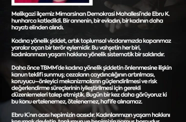 MHP’li Ersoy: "Kadınlarımızın yaşam hakkını korumak devletin, toplumun ve hepimizin namus borcudur" 