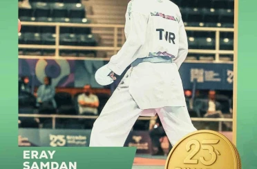 Milli karateci Eray Şamdan’dan altın madalya 