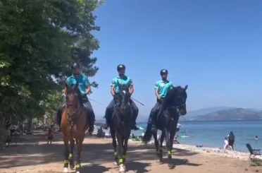 Milli Park’ta atlı jandarmadan sıkı denetim 