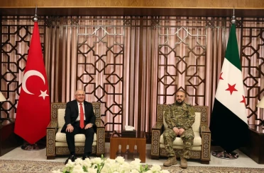 Milli Savunma Bakanı Güler, Suriyeli mevkidaşı Ebu Kasra ile bir araya geldi 