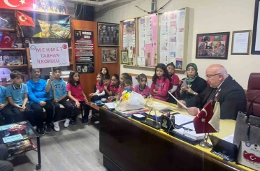 Minikler Cevizdere Şehitleri ve Gazileri Derneğinden bilgiler aldı 