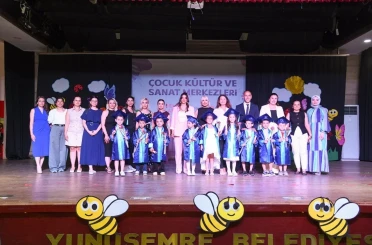 Minikler gösterileriyle ailelerini gururlandırdı 
