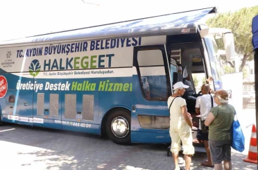 Mobil Halk Ege Et bu kez Güzelçamlı’da vatandaşlarla buluştu 