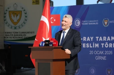 Mobil X-Ray Tarama Sistemi Teslim Töreni Lefkoşa’da yapıldı 