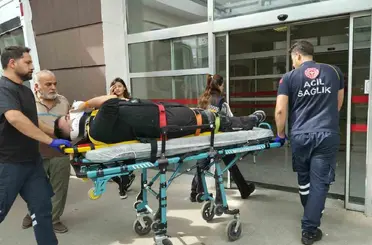 Motosiklet devrilerek sürüklendi: 1 yaralı
