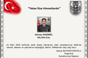 MSB: Ağrı’da 1 asker şehit oldu 