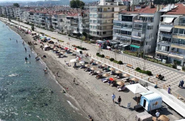 Mudanya’da plajlar ful çekiyor 