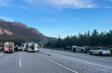 Muğla-Denizli karayolunda kaza: 5 yaralı 