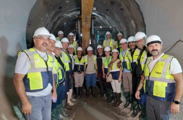 Muhtarlar, 1 milyon insana hizmet verecek Türkiye’nin en büyük atık su tünelini inceledi 