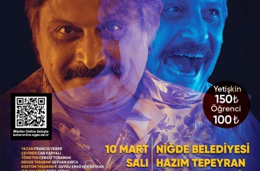 "Münasebetsiz" oyunu Niğdeli tiyatroseverlerle buluşacak 