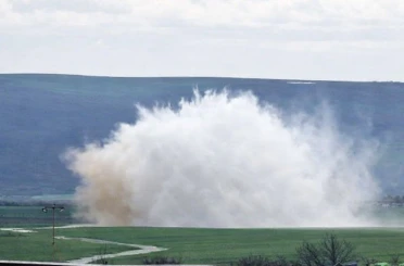 Muratlı çevreyolunda su hattı patladı 