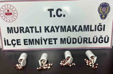 Muratlı’da uyuşturucu operasyonu: 210 sentetik hap ele geçirildi 
