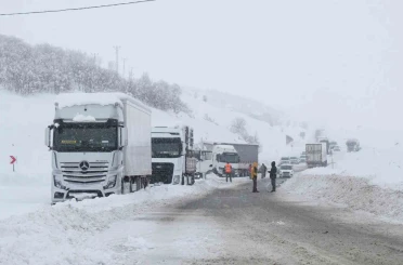 Muş-Bingöl kara yolunda kar engeli: 60 araç ve 140 kişi kurtarıldı 
