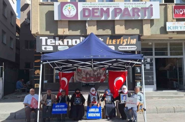 Muş’ta evlat nöbeti 216’ncı haftasında sürüyor 