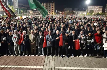 Muş’ta Gazze’ye destek gösterisi düzenlendi