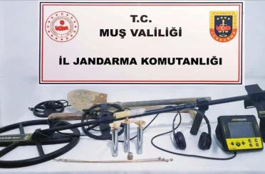 Muş’ta kaçak kazı yapan 7 kişi suçüstü yakalandı 