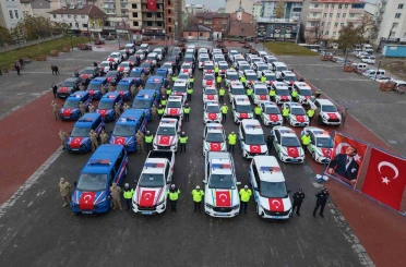 Muş’un güvenlik filosu güçlendi: 78 yeni araç hizmete girdi 
