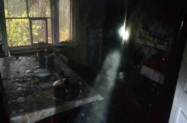 Mutfakta çıkan yangın söndürüldü 